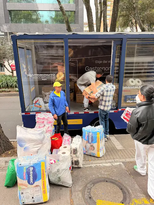 Jornada de donaciones para afectados por el terremoto en Colombia, 2026