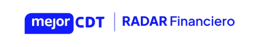 Logos de MejorCDT y Radar Financiero