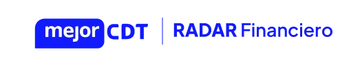 Logos de MejorCDT y Radar Financiero